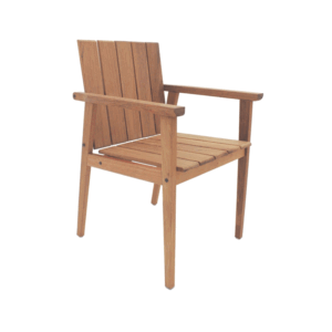 SILLÓN VARANDA DE JARDÍN CON REPOSA BRAZOS MADERA DE JATOBA