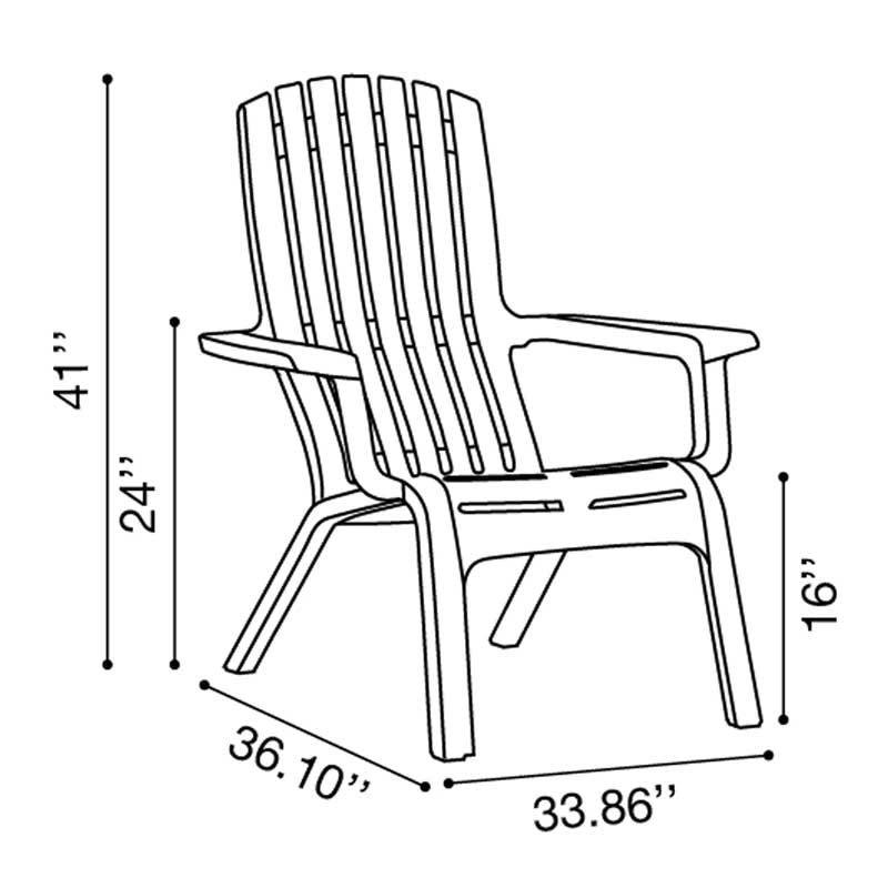 Westport Adirondack Chair - Image 6