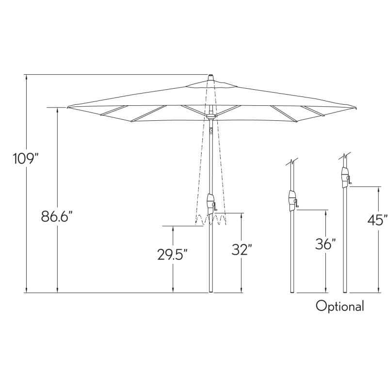 Sombrilla Rectangular 8x10 con Inclinación Automática - Image 4