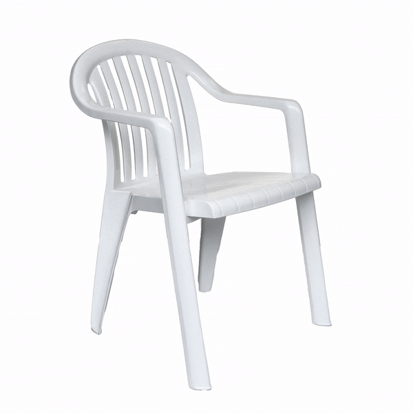 Silla con respaldo bajo Miami White - Image 5