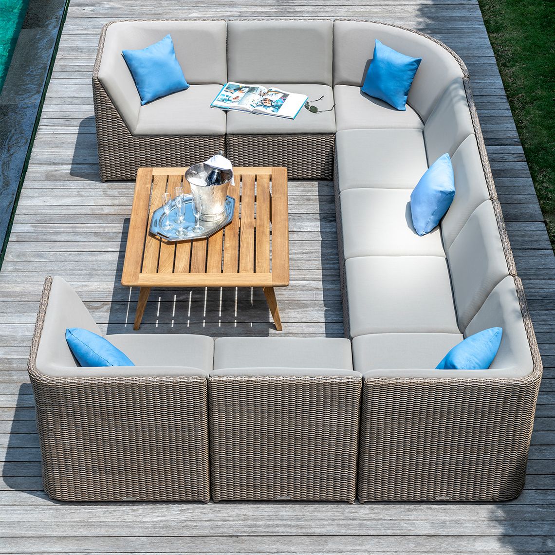 Milano Sectional Armless Settee - Image 3