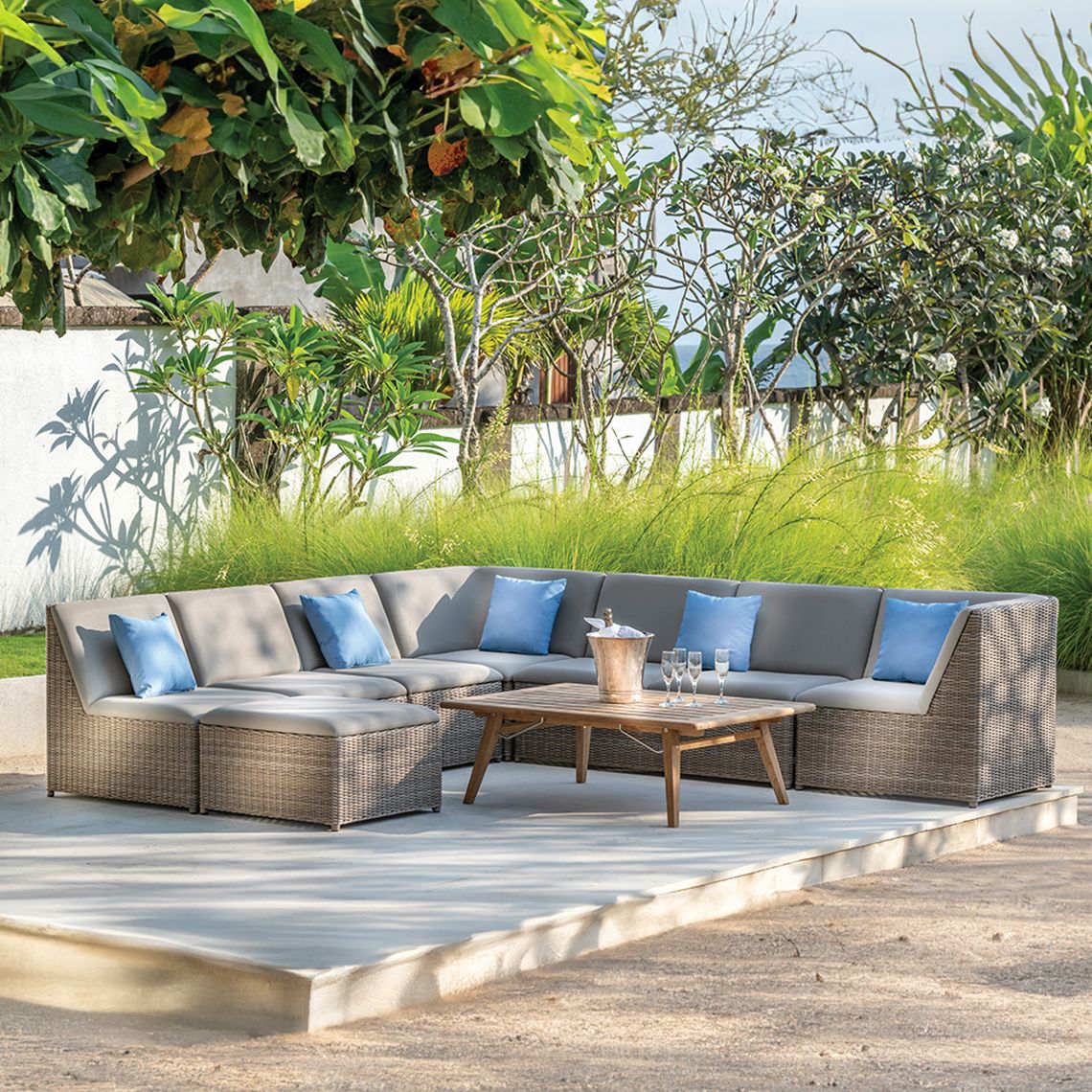 Milano Sectional Armless Settee - Image 2