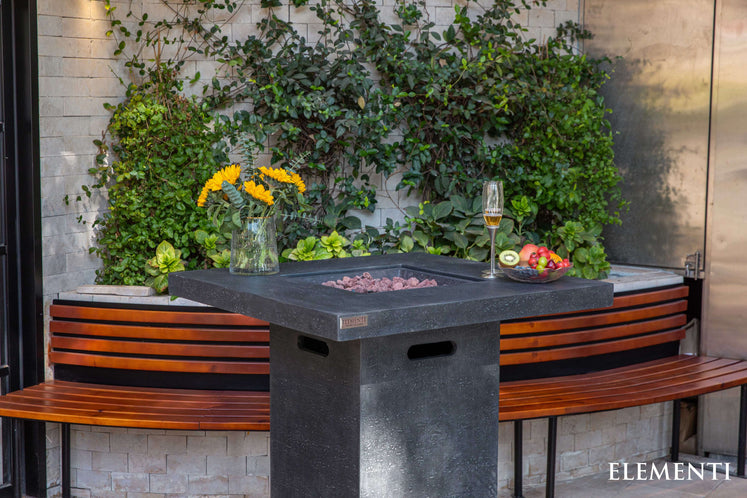 Montreal 34” Bar Height Concrete Fire Table - Image 3