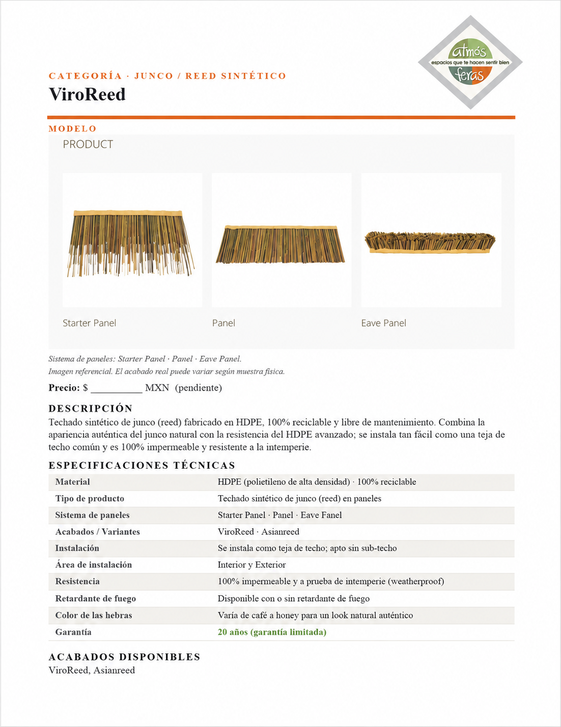 Viro Reed Eave Panel - Imagen 6