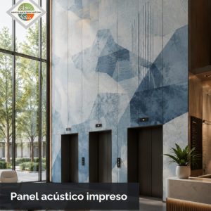 Panel Acústico Impreso con Corte · 2 caras